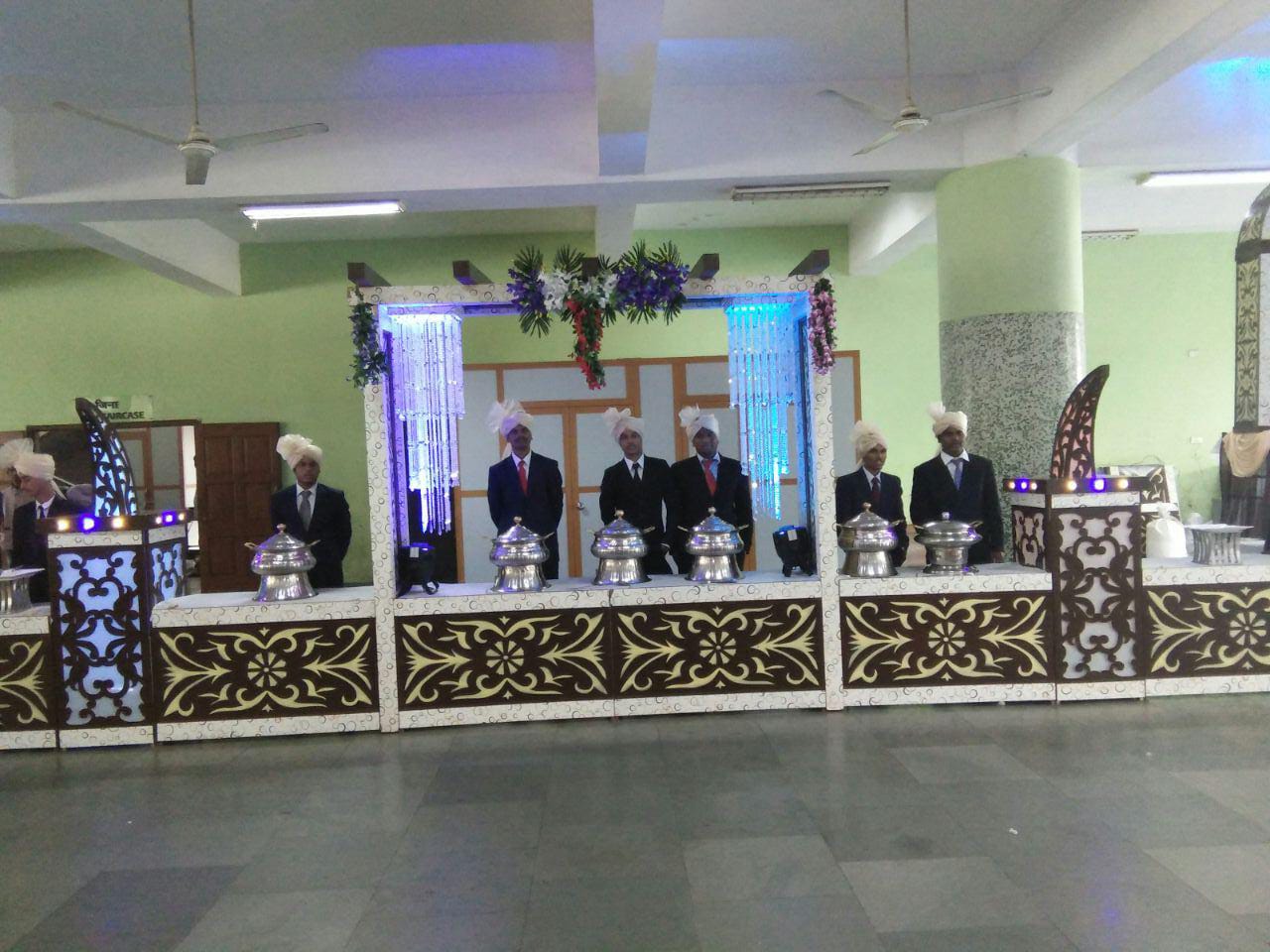 Outdoor catering event